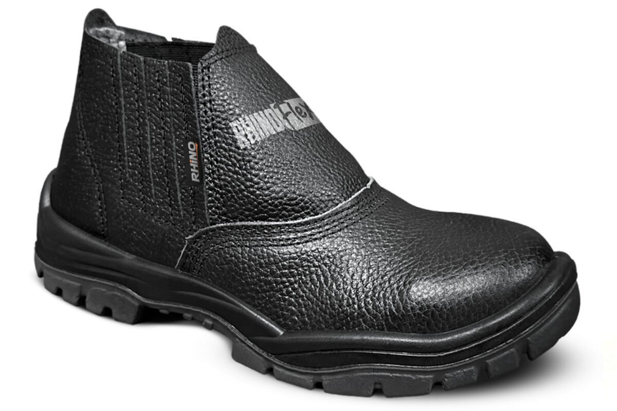 Botina Elástico Rhino Flex Preta Bidensidade – Rhino Calçados Profissionais