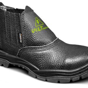 Botina Elástico Vaqueta Volt Protect Preta Bidensidade Composite